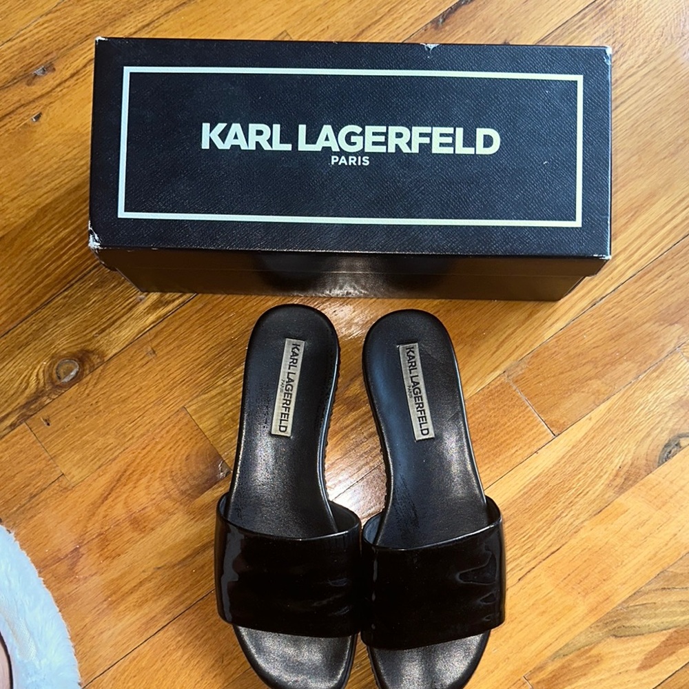 Karl Lagerfeld Black Women's Sandals
